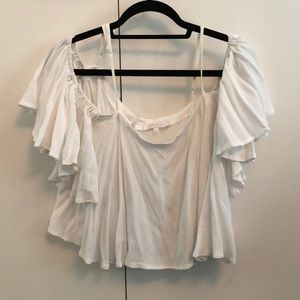 Cute off the shoulder white blouse